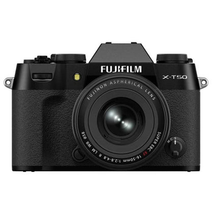 Fujifilm X-T50 Mirrorless Digital Camera - Black - Camera + 16-50mm Lens