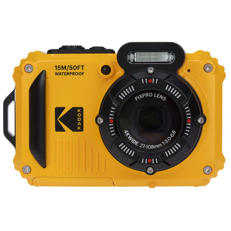 Kodak PIXPRO WPZ2 16MP 4x Zoom Tough Compact Camera - Yellow - Camera Only1