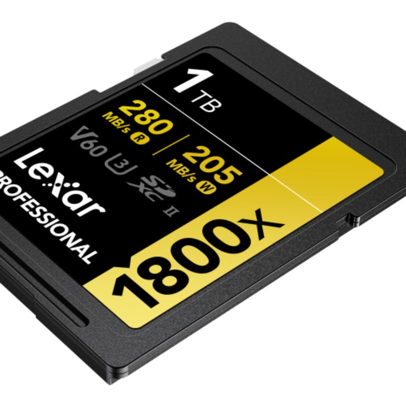 LEXAR SD Pro Gold Series UHS-II 1800x 1TB V60 SD Card