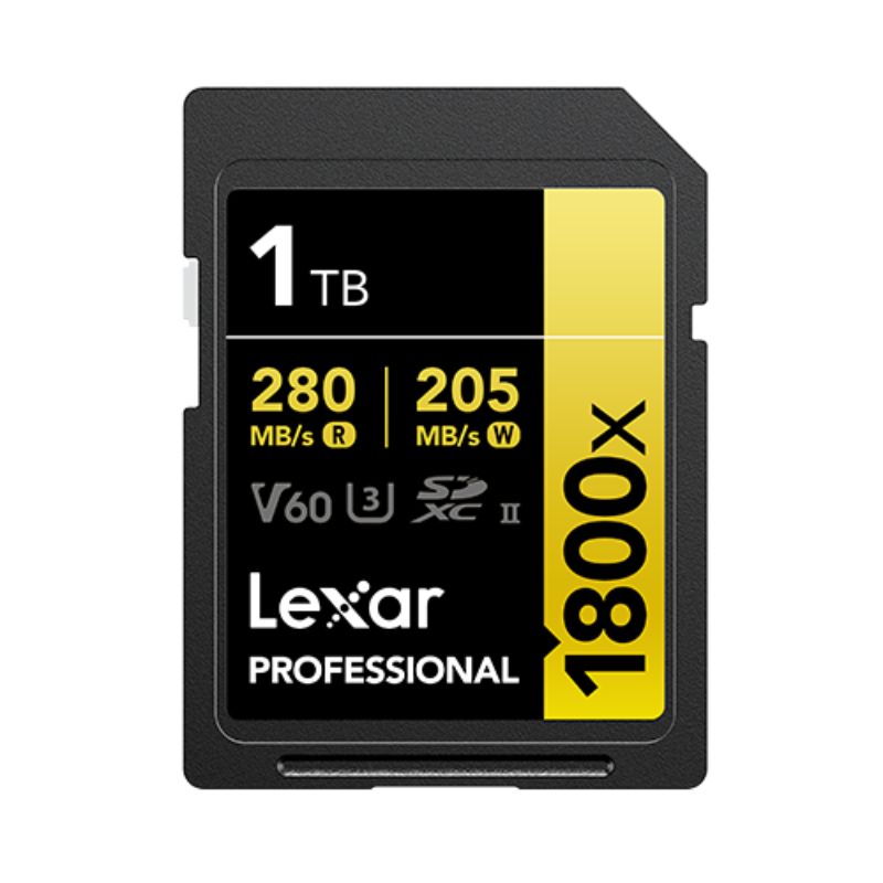 LEXAR SD Pro Gold Series UHS-II 1800x 1TB V60 SD Card2