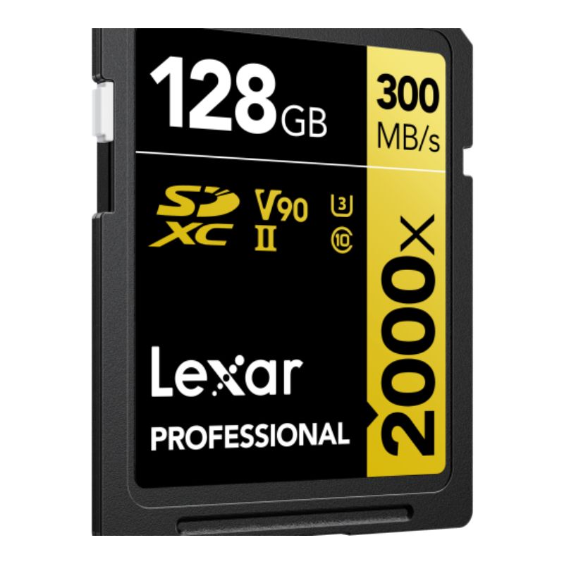 Lexar SD Pro Gold Series 2000x SDXC™ UHS-II V90 128GB3