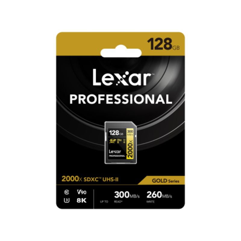 Lexar SD Pro Gold Series 2000x SDXC™ UHS-II V90 128GB4