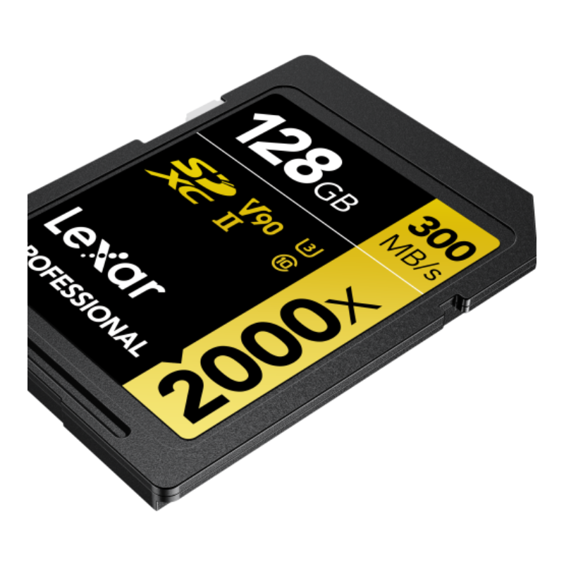 Lexar SD Pro Gold Series 2000x SDXC™ UHS-II V90 128GB